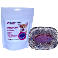 LK Baits Pet Nutrigel Dog, bárány ízületi táplálékkal és probiotikumokkal,S-M,150g
