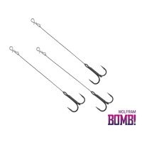 Delphin přívlačový návazec BOMB! Twisto RIGS Wolfram #4/10cm / 3ks