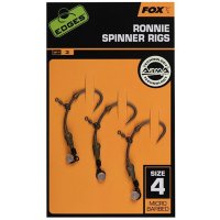 Fox montáž Edges Ronnie Spinner Rigs velikost háčku 2