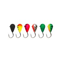 Lucky John Mormyshka Wolfram Tungsten Eylet and Coating Drop, barva 20