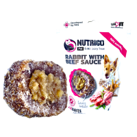 LK Baits Pet Nutrigo Hundeleckerli Kaninchen mit Rindersoße,S-M,150g