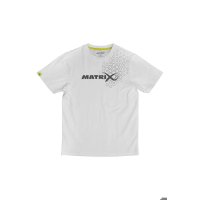 Matrix triko Hex Print T-Shirt White