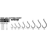 Owner háček s očkem, cutting point vel.6 11ks