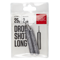 Lucky John olověná zátěž Drop Shot Long 25g 2ks
