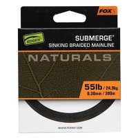 Fox pletená šňůra Submerge Sinking Natural Braided 300m 0,30mm 55lb

