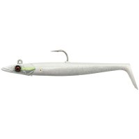 Savage Gear gumová nástraha Sandeel V2 18cm 86g Sinking White Pearl Silver 2+1