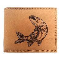 MERCUCIO kožená peněženka sv. hnědá Štika