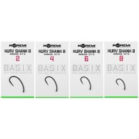 Korda háčky Basix Kurv Shank Barbless