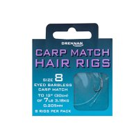 DRENNAN Carp Match Hair Rigs 12 to 6lb